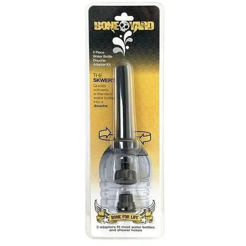 Boneyard The Skwert - 5 Piece Water Bottle Douche Adapter Kit C1 Releasing Discreet Intimate Essentials.