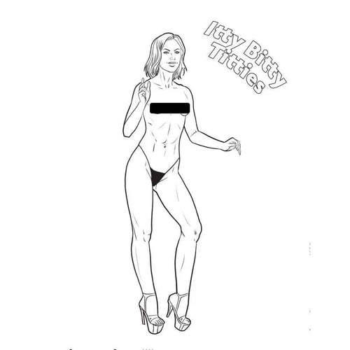 Boobs Boobs Boobs Colouring Book Wood Rocket Discreet Intimate Essentials.