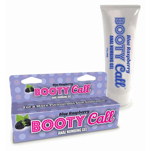 Booty Call Anal Numbing Gel - Blue Raspberry Flavoured Anal Numbing Gel - 44 ml (1.5 oz) Tube Little Genie Discreet Intimate Essentials.