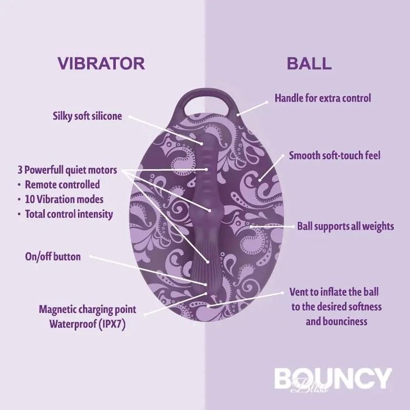 Bouncy Bliss Flow Inflatable Sit-On Massager Bouncy Bliss Discreet Intimate Essentials.