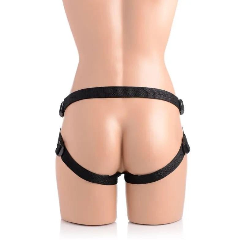 Brazen 8" Silicone Dildo w Harness Flesh Strap U Discreet Intimate Essentials.