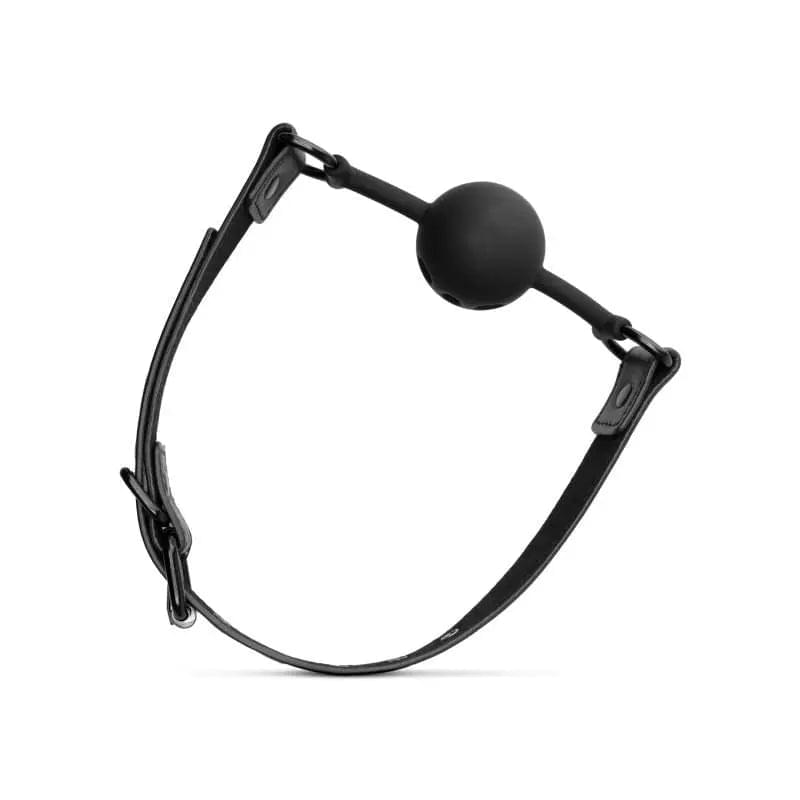 Breathable Silicone Ball Gag Black Bedroom Fantasies Discreet Intimate Essentials.