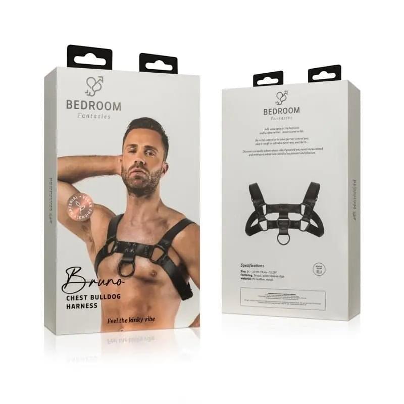 Bruno Bondage Harness Black Bedroom Fantasies Discreet Intimate Essentials.