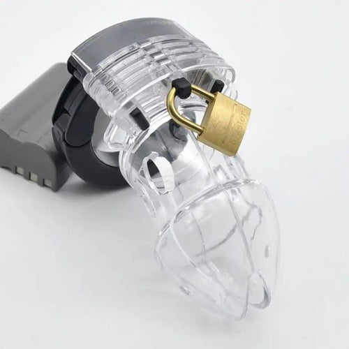 Brutus Alpha Chastity Cage Clear Brutus Discreet Intimate Essentials.