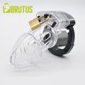 Brutus Alpha Chastity Cage Clear Brutus Discreet Intimate Essentials.