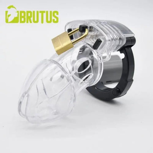 Brutus Alpha Chastity Cage Clear Brutus Discreet Intimate Essentials.