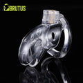 Brutus Shark Chastity Cage Clear Brutus Discreet Intimate Essentials.