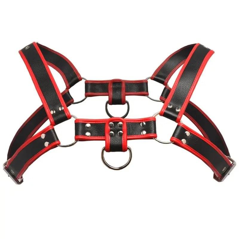 Bulldog Harness Red Master Series Discreet Intimate Essentials.