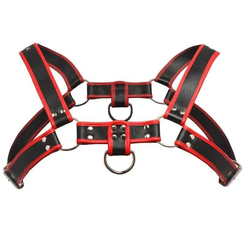 Bulldog Harness Red Master Series Discreet Intimate Essentials.