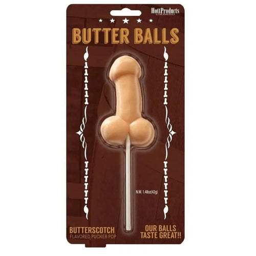 Butterballs Butterscotch Pecker Lollypop Hott Products Discreet Intimate Essentials.