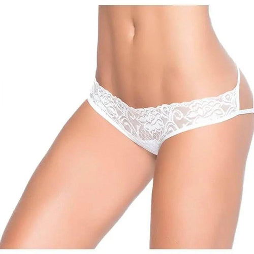 Caged Lace Pantie White Mapale Discreet Intimate Essentials.