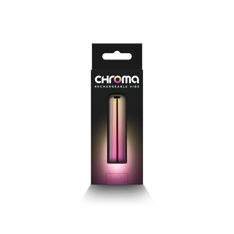 Shop affordable quality Chroma Sunrise - Small - Metallic Pink/Gold 6.8 cm USB Rechargeable Bullet - Discreet Intimate Essentials - BULLETS & EGGS - NS Novelties