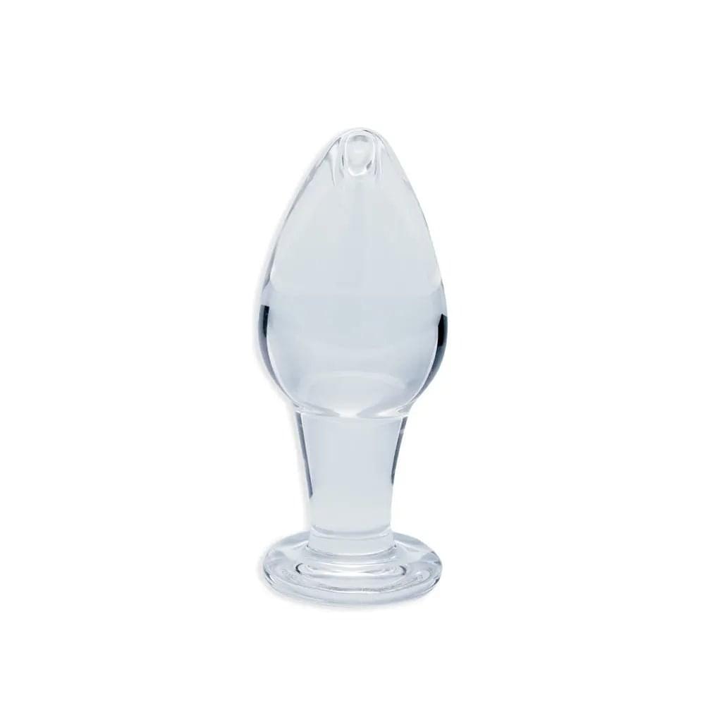 Clarity - Utopian Bud -  8.9 cm Glass Butt Plug Creative Conceptions Discreet Intimate Essentials.
