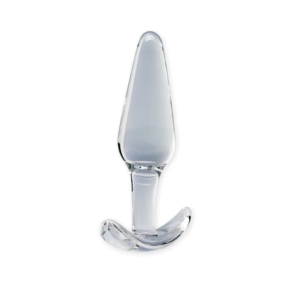 Clarity - Utopian Floret -  11 cm Glass Butt Plug Creative Conceptions Discreet Intimate Essentials.