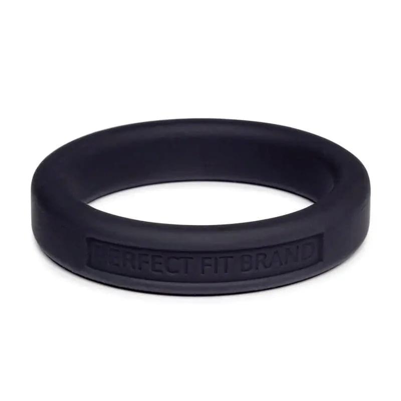Classic Silicone Medium Stretch Penis Ring 44mm Black PerfectFit Discreet Intimate Essentials.