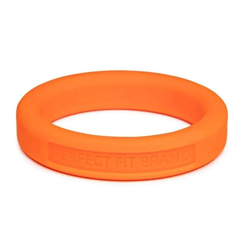 Classic Silicone Medium Stretch Penis Ring 44mm Orange PerfectFit Discreet Intimate Essentials.