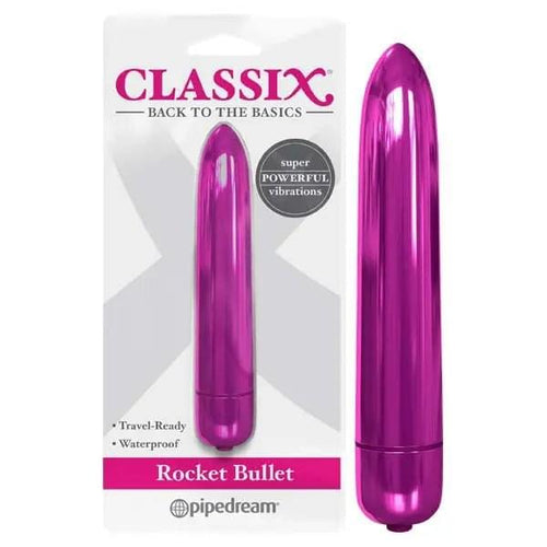 Classix Rocket Bullet - Metallic  8.9 cm Bullet Pipedream Discreet Intimate Essentials.
