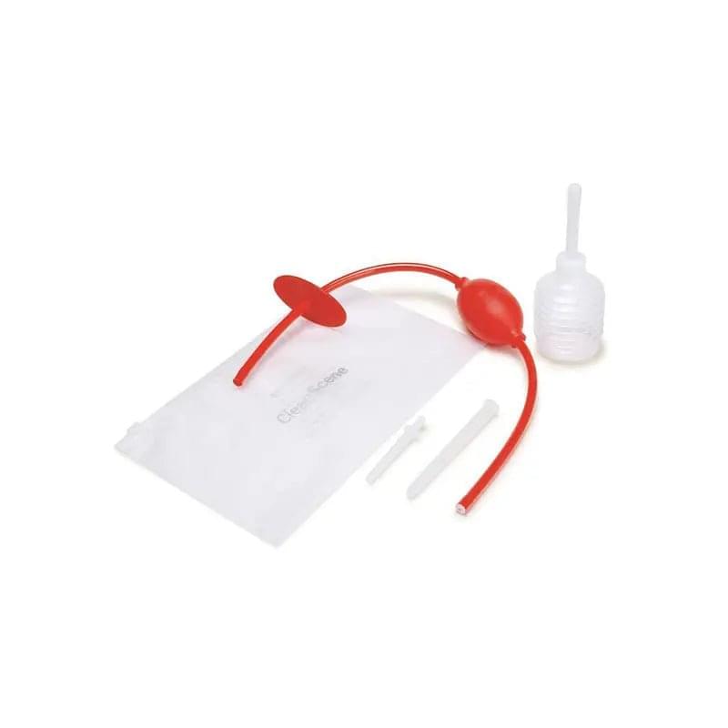 CleanScene 5 Piece Higginson Anal Douche Set - Includes Free Travel Douche Included Xgen Products Discreet Intimate Essentials.
