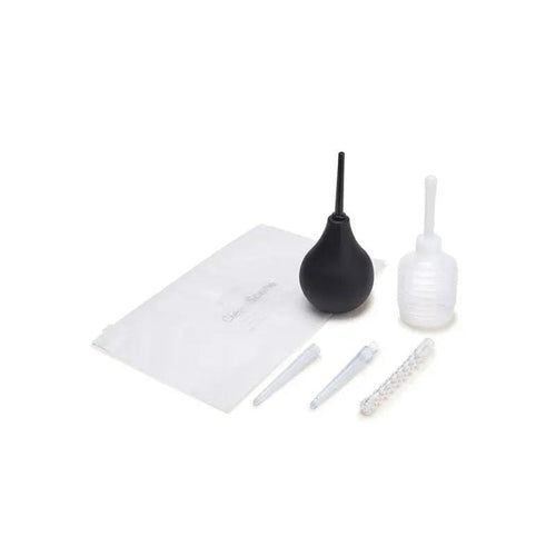 CleanScene 7 Piece Anal Douche Set with Flexible Tip Head - 225 ml Capacity with Free Travel Douche Included Xgen Products Discreet Intimate Essentials.