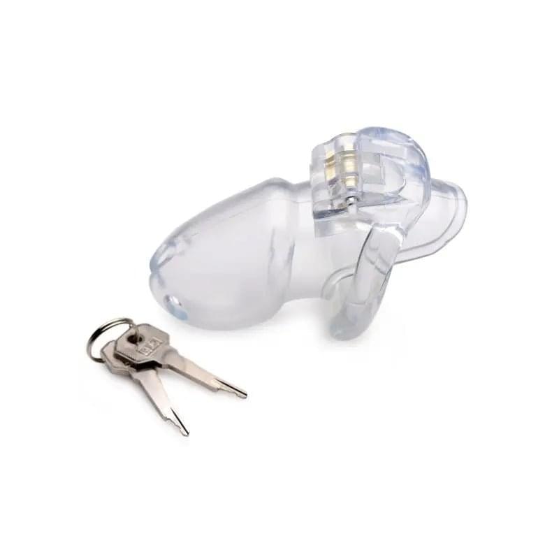 Clear Captor Chastity Cage Large Master Series Discreet Intimate Essentials.