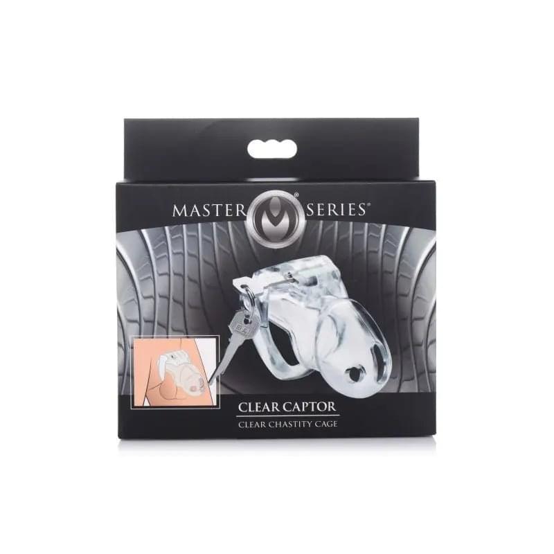 Clear Captor Chastity Cage Small Master Series Discreet Intimate Essentials.
