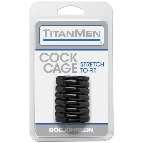 Cock Cage Black TitanMen Discreet Intimate Essentials.
