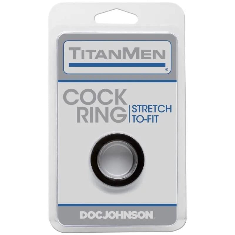 Cock Ring Black TitanMen Discreet Intimate Essentials.
