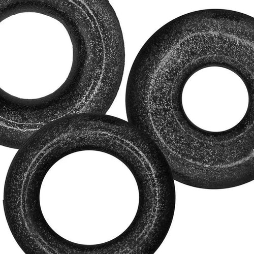 Cockpack 3 Pc Ring Set Black OxBalls Discreet Intimate Essentials.