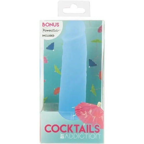 Cocktails Dildo Blue Lagoon 5.5in Addiction Discreet Intimate Essentials.