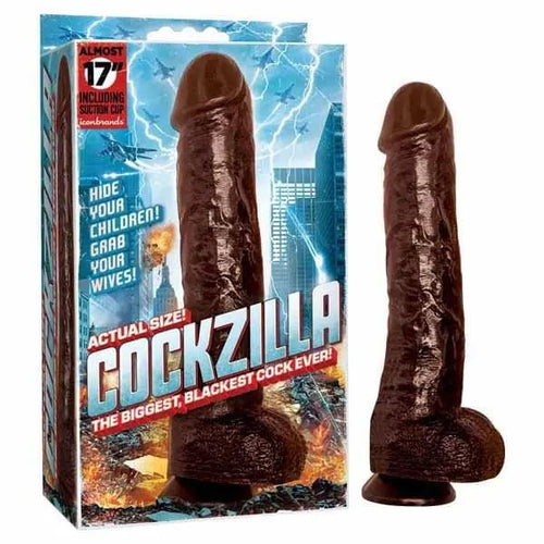 Cockzilla -  43 cm (17'') Dong Icon Brands Discreet Intimate Essentials.