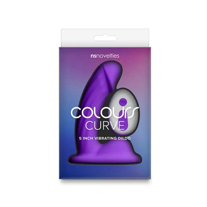 Shop affordable quality Colours Curve - Vibrating 5'' Dildo - 12.6 cm USB Rechargeable Vibrating Dildo with Wireless Remote - Discreet Intimate Essentials - DONGS - NS Novelties