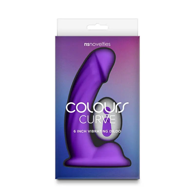 Shop affordable quality Colours Curve - Vibrating 6'' Dildo - 16.4 cm USB Rechargeable Vibrating Dildo with Wireless Remote - Discreet Intimate Essentials - DONGS - NS Novelties