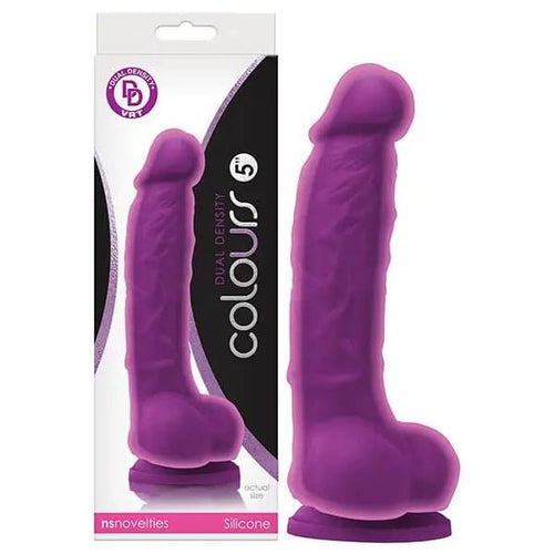 Colours Dual Density - 5'' Dong -  12.7 cm Dong NS Novelties Discreet Intimate Essentials.