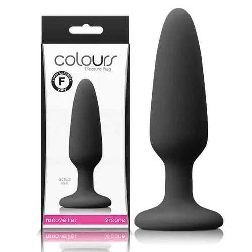 Colours Pleasures - Black Small Butt Plug NS Novelties Discreet Intimate Essentials.