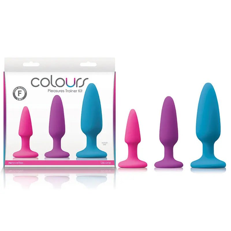 Shop affordable quality Colours Pleasures Trainer Kit - Butt Plugs - Set of 3 Sizes - Discreet Intimate Essentials - ANAL TOYS - NS Novelties
