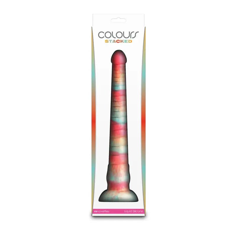 Shop affordable quality Colours Stacked - 12'' Dildo - Red/Gold - Red/Gold 30.6 cm Fantasy Dildo - Discreet Intimate Essentials - DONGS - NS Novelties