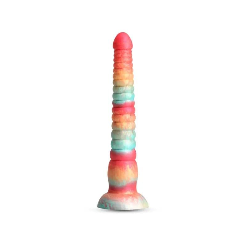Colours Stacked - 9'' Dildo - Red/Gold - Red/Gold 23 cm Fantasy Dildo NS Novelties Discreet Intimate Essentials.