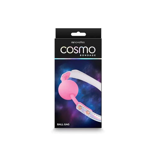 Cosmo Bondage Ball Gag - Rainbow - Metallic Rainbow/Pink Mouth Restraint NS Novelties Discreet Intimate Essentials.