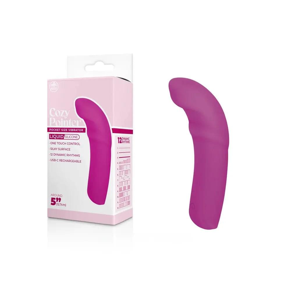 Cozy Pointer -  -  12.7 cm USB Rechargeable Curved Mini Vibrator Excellent Power Discreet Intimate Essentials.