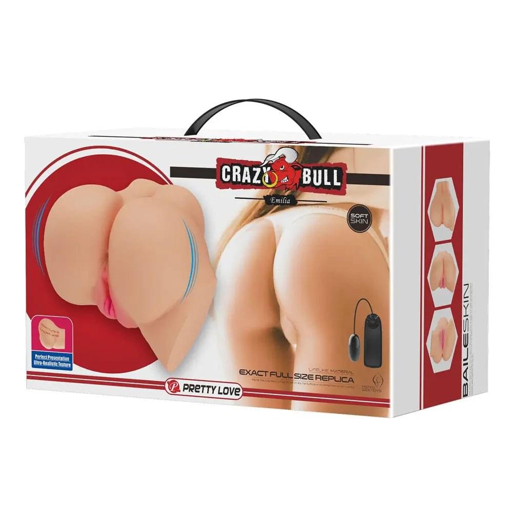 CRAZY BULL EMILIA Vibrating Torso -  Vibrating Torso Masturbator Crazy Bull Discreet Intimate Essentials.