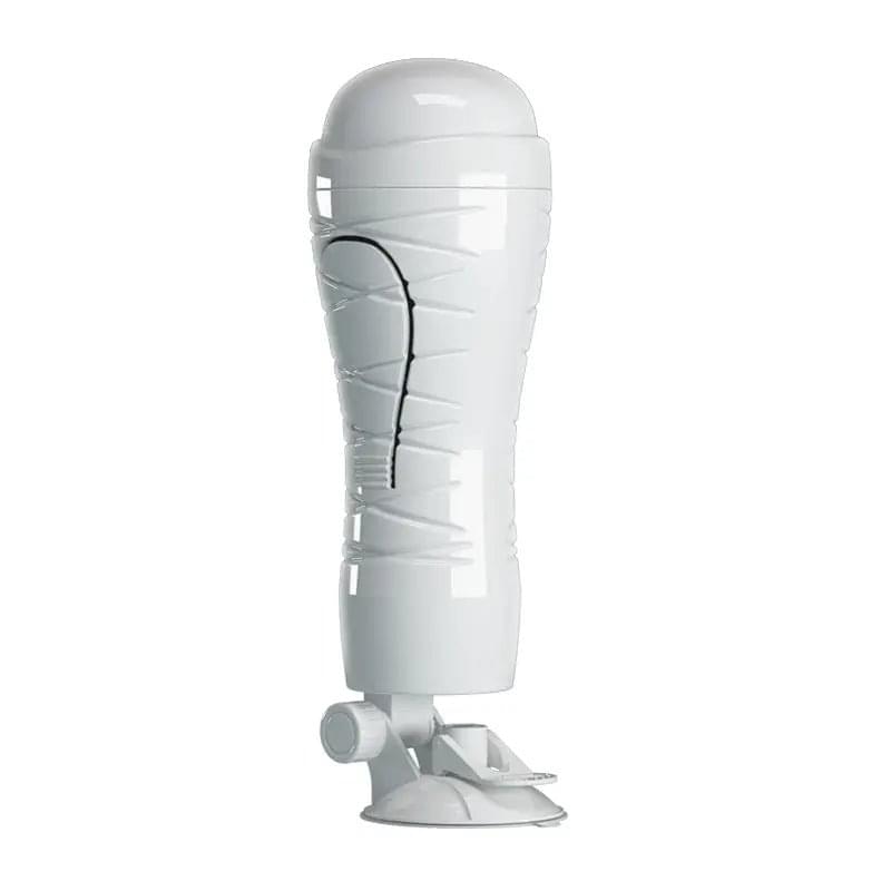 CRAZY BULL FLORA Vibrating Stroker -  USB Rechargeable Vibrating Squeezeable Vagina Stroker with Suction Base Crazy Bull Discreet Intimate Essentials.