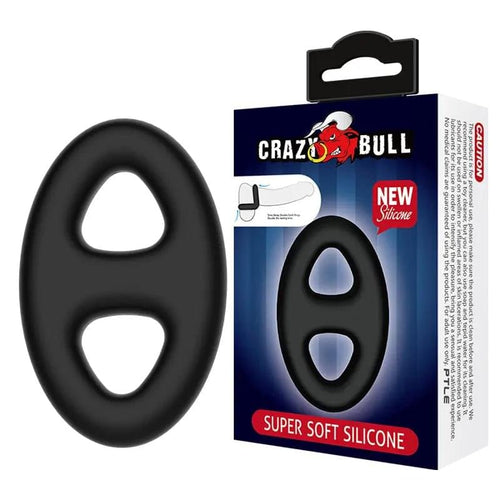 CRAZY BULL Oval Cock & Ball Ring -  Cock & Ball Ring Crazy Bull Discreet Intimate Essentials.
