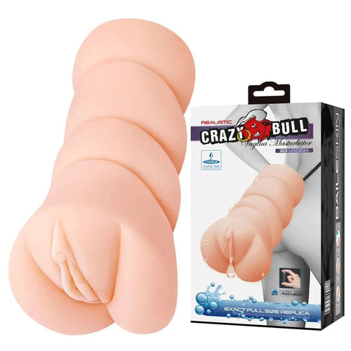 CRAZY BULL Vagina Stroker -  Vagina Stroker Crazy Bull Discreet Intimate Essentials.