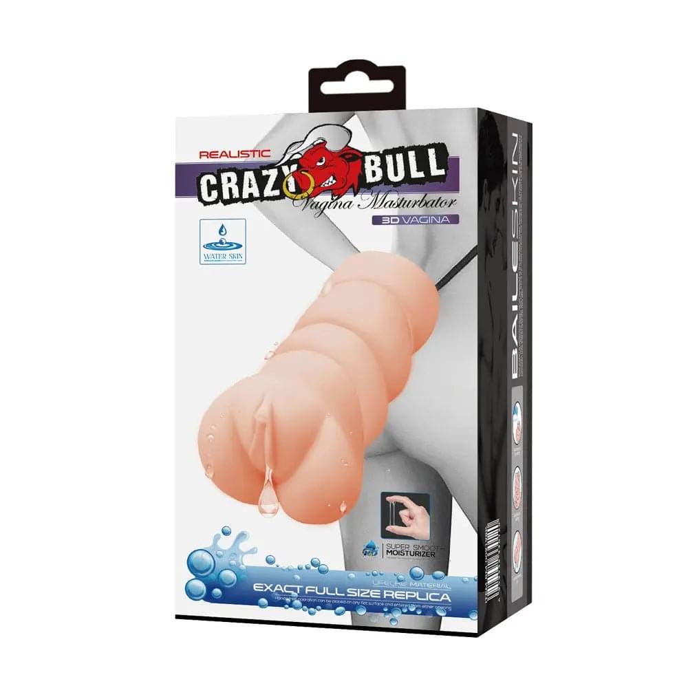 CRAZY BULL Vagina Stroker -  Vagina Stroker Crazy Bull Discreet Intimate Essentials.