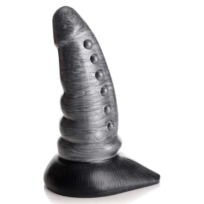Creature Cocks Beastly Tapered Bumpy Silicone Dildo - Silver 21 cm Bumpy Dildo XR Brands Discreet Intimate Essentials.
