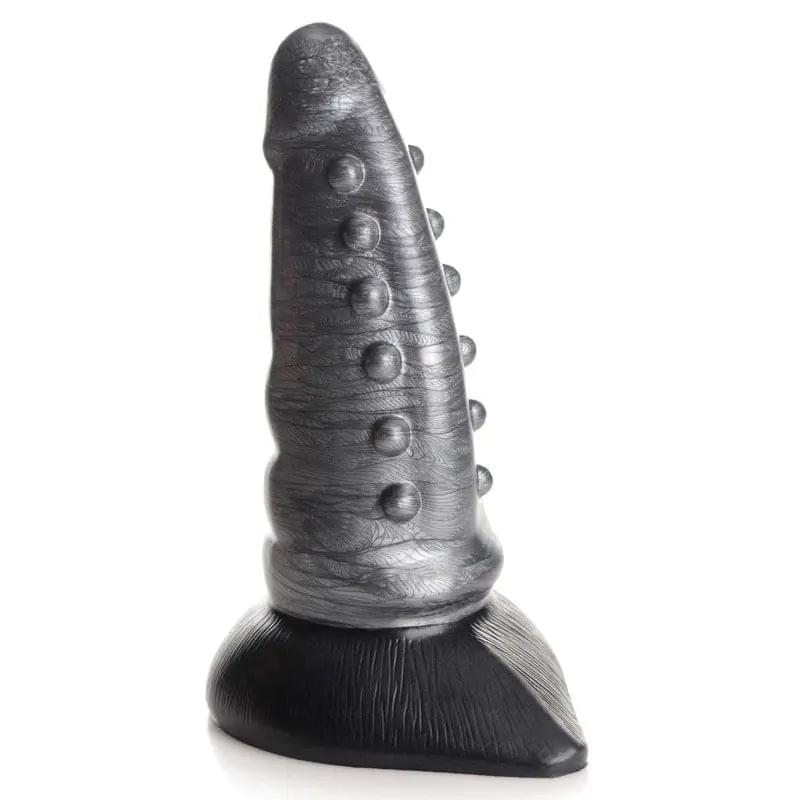 Creature Cocks Beastly Tapered Bumpy Silicone Dildo - Silver 21 cm Bumpy Dildo XR Brands Discreet Intimate Essentials.