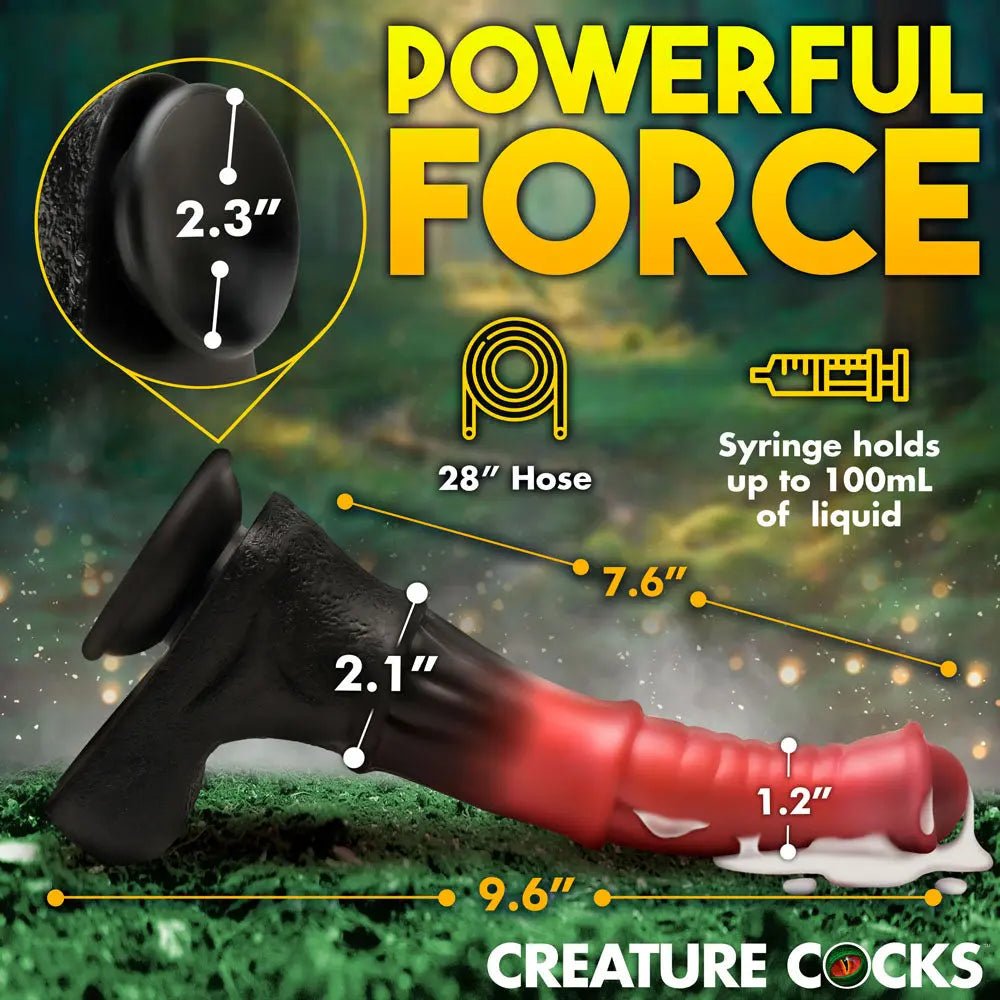 Shop affordable quality Creature Cocks Centaur Explosion - Pink/Black 24.5 cm Squirting Fantasy Dildo - Discreet Intimate Essentials - DONGS - XR Brands