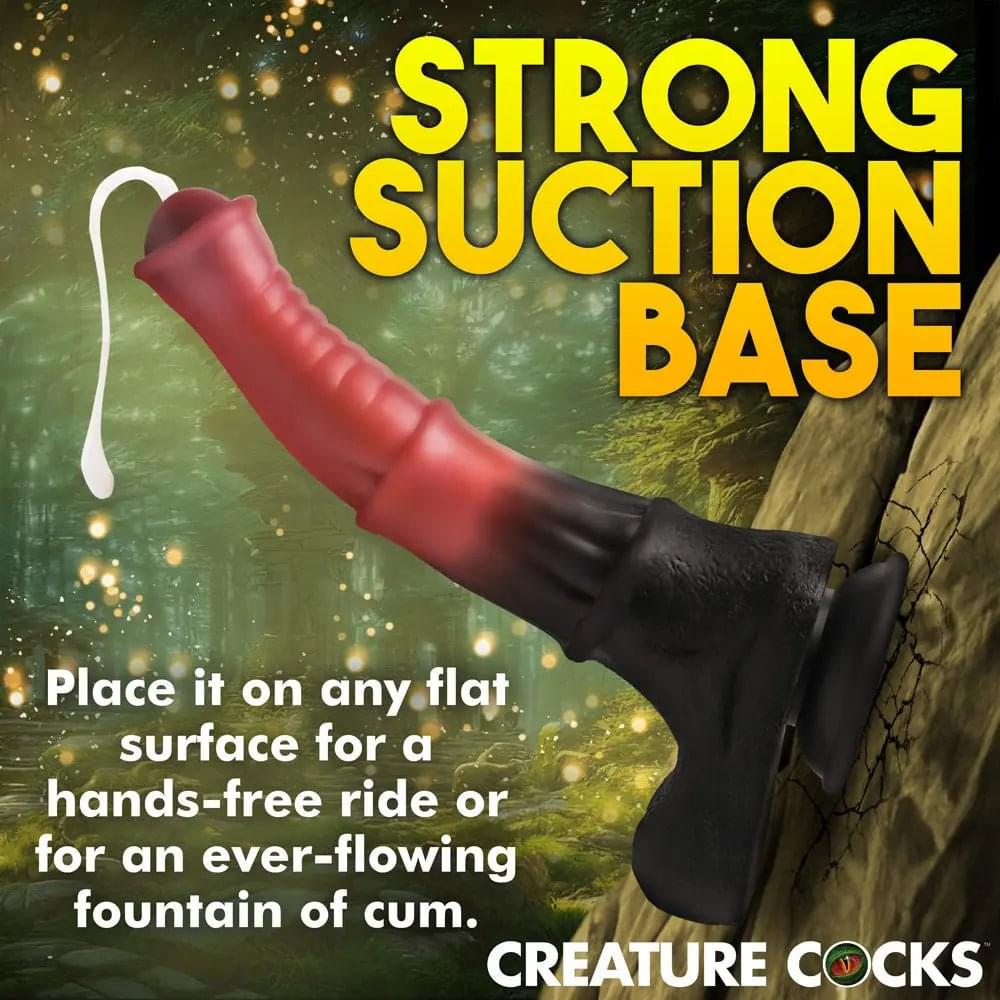 Creature Cocks Centaur Explosion - Pink/Black 24.5 cm Squirting Fantasy Dildo XR Brands Discreet Intimate Essentials.