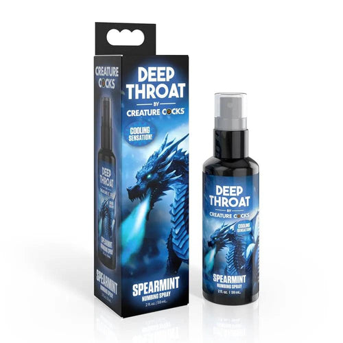 Creature Cocks Deep Throat Spray - Spearmint - Spearmint Flavoured Numbing Spray - 59 ml Spray XR Brands Discreet Intimate Essentials.