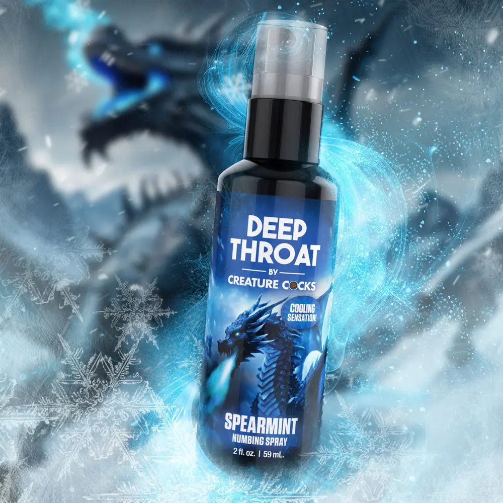 Shop affordable quality Creature Cocks Deep Throat Spray - Spearmint - Spearmint Flavoured Numbing Spray - 59 ml Spray - Discreet Intimate Essentials - ENHANCERS - XR Brands
